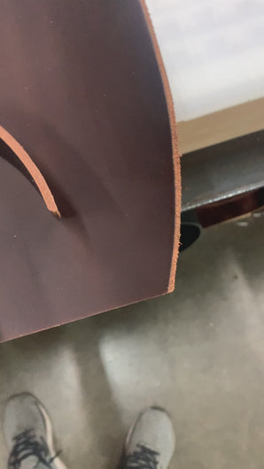 Matte Brown Leather Strip