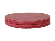 Cargar imagen en el visor de la galería, Red Vegetable Tanned Leather Coaster Shapes (Round), 4&quot;x4&quot; - Stonestreet Leather
