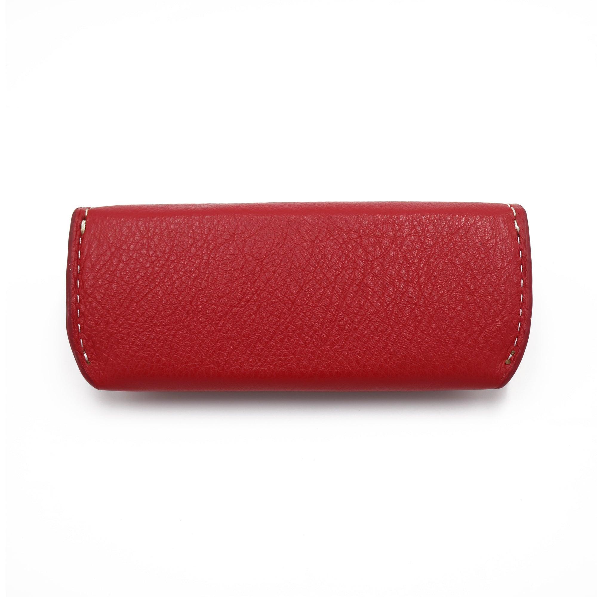 Sunglass Case - Italian Pebble Grain Leather Lined with Cork - Stonestreet Leather