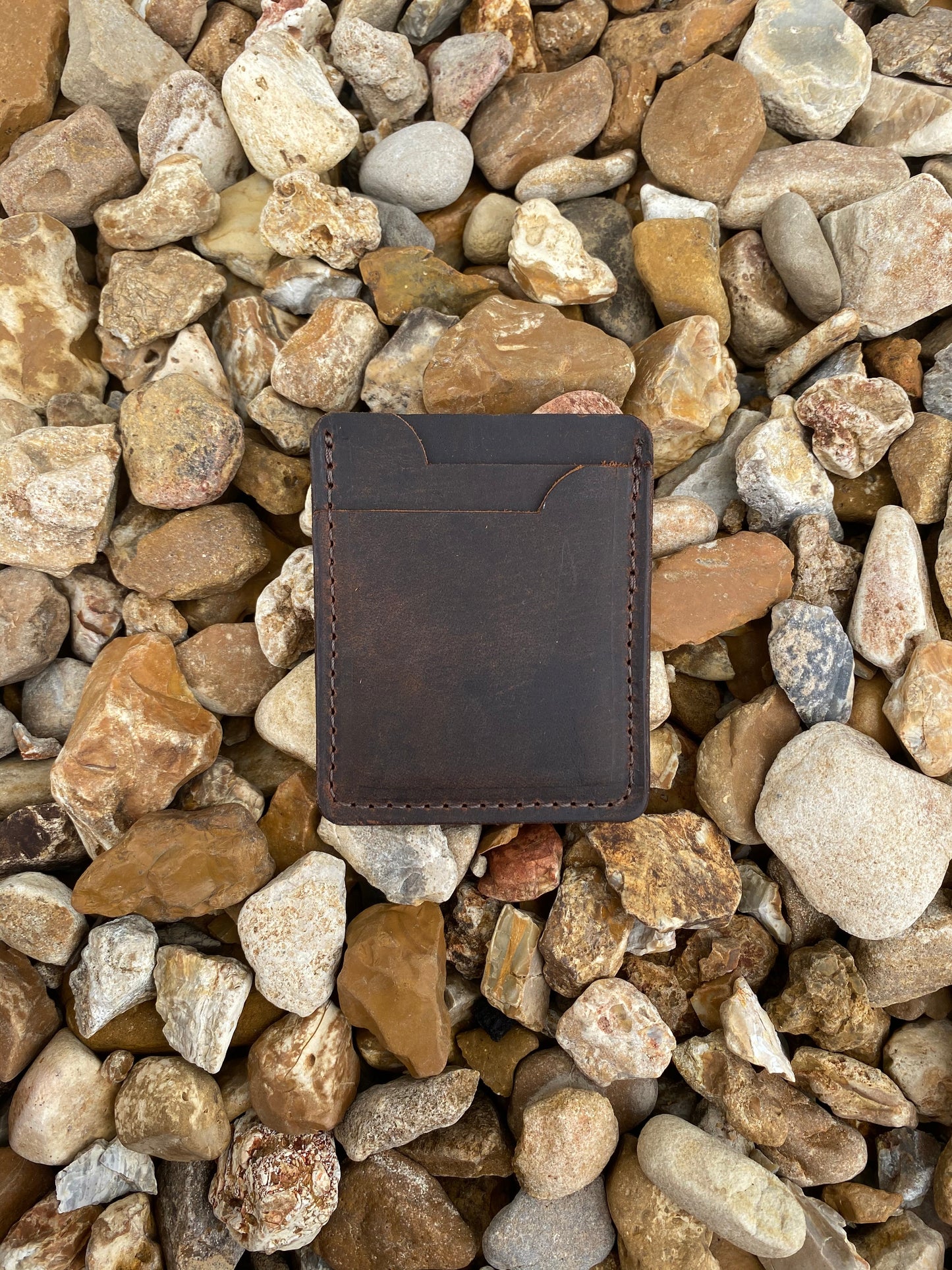 Three Pocket Minimalist Wallet With Money Clip - Crazy Horse Buffalo Leather - Stonestreet Leather