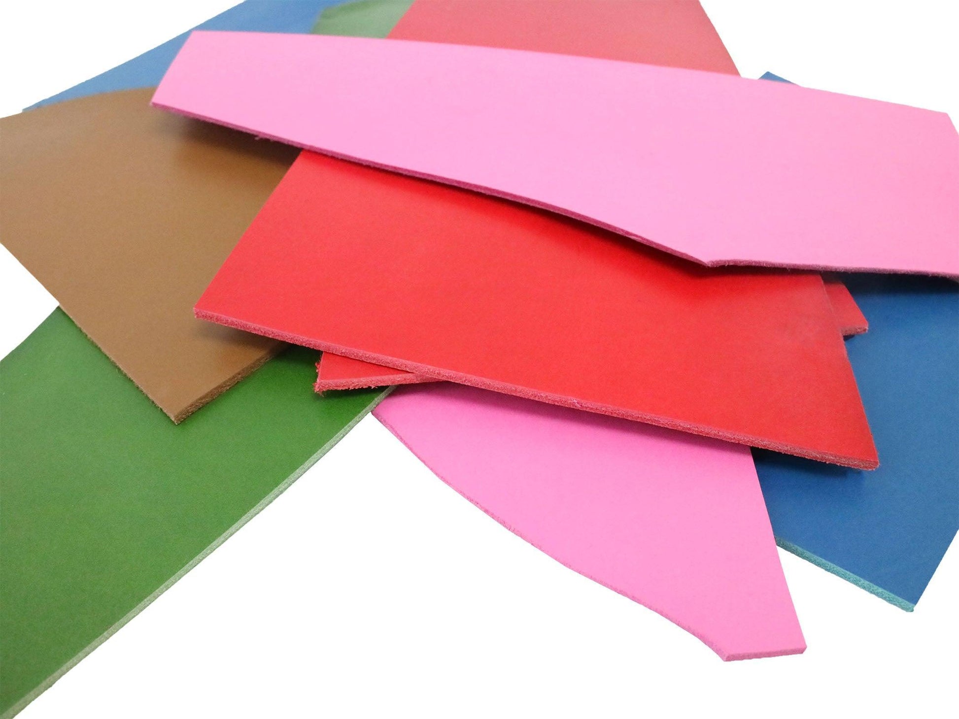 Two Pounds Colorful Veg Tan Leather Scrap - Stonestreet Leather