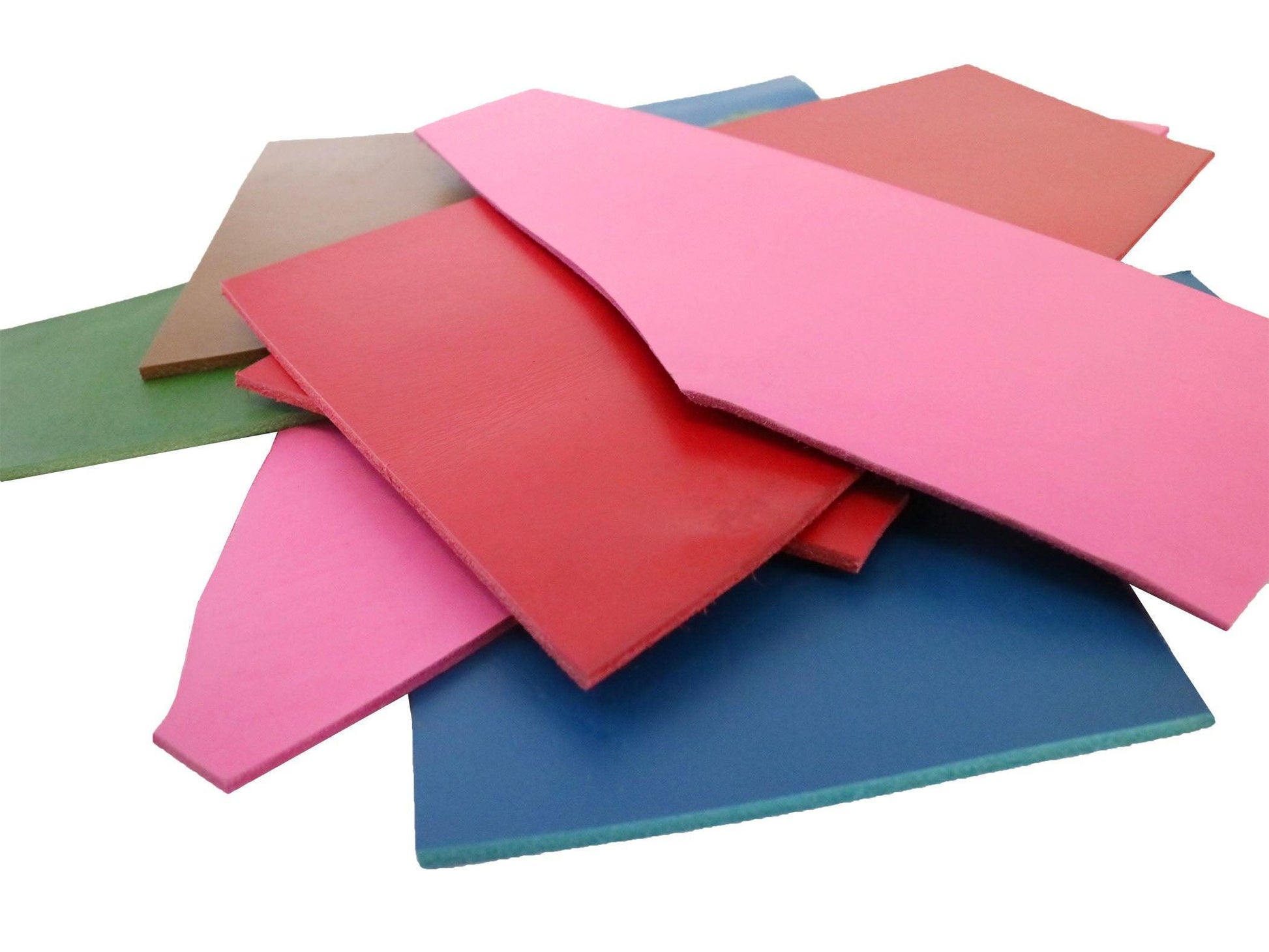 Two Pounds Colorful Veg Tan Leather Scrap - Stonestreet Leather