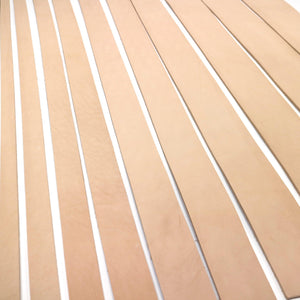 Vegetable Tanned Leather Strip, 48” - 60” in Length, Natural Veg Tan - Premium Grade Leather - Stonestreet Leather