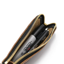 Cargar imagen en el visor de la galería, Zippered Pen and Pencil Case - Oxford Xcel Leather - Stonestreet Leather
