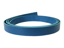 Cargar imagen en el visor de la galería, Blue Veg Tan Leather Strip, 60&quot; in Length, Premium Vegetable Tanned Leather Strap - Stonestreet Leather
