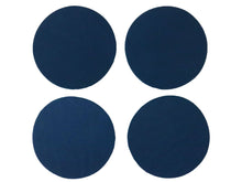 Load image into Gallery viewer, Blue Vegetable Tanned Leather Coaster Shapes (Round), 4&quot;x4&quot; - Stonestreet Leather
