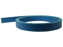 Cargar imagen en el visor de la galería, Blue Vegetable Tanned Leather Strip, 72” in Length, Premium Grade Leather - Stonestreet Leather
