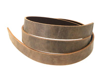 Cargar imagen en el visor de la galería, Brown Crazy Horse Style Buffalo Leather Strip, 48”- 60” Length - Stonestreet Leather
