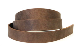 Brown Crazy Horse Style Buffalo Leather Strip, 48”- 60” Length - Stonestreet Leather