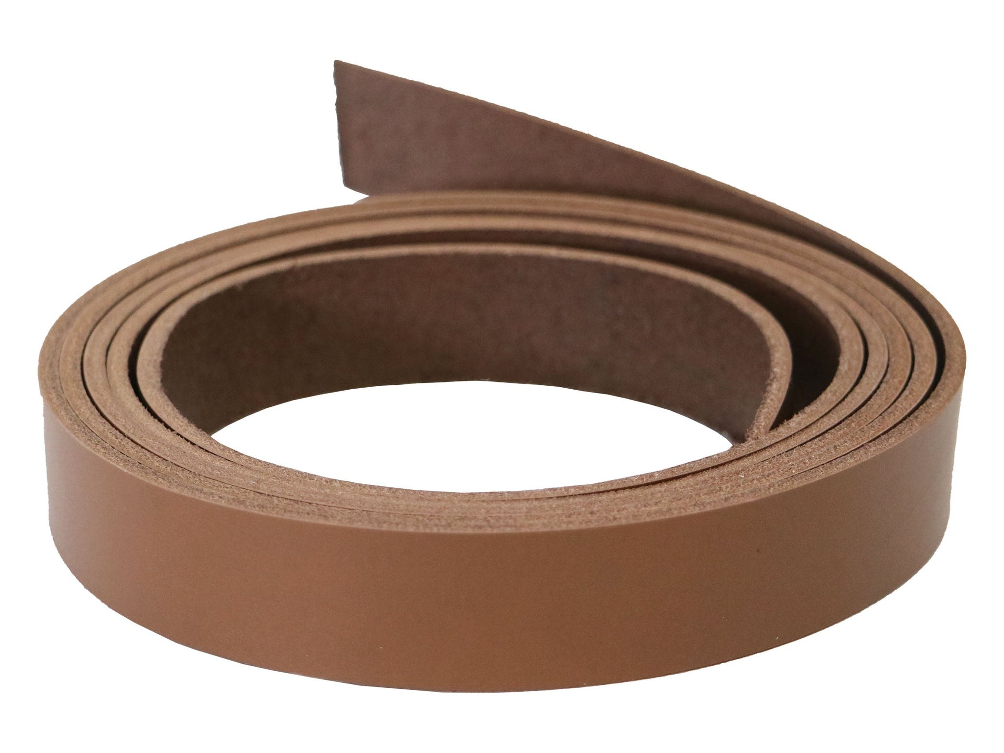 Caramel Brown Veg Tan Leather Strip, 60 in Length, Premium Vegetable Tanned Leather Strap 2.75 Wide / 6/7oz (2.4mm-2.8mm)
