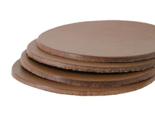 Load image into Gallery viewer, Caramel Brown Vegetable Tanned Leather Coaster Shapes (Round), 4&quot;x4&quot; - Stonestreet Leather

