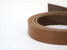 Cargar imagen en el visor de la galería, Caramel Brown Vegetable Tanned Leather Strips, 72” in Length, Premium Grade Leather - Stonestreet Leather
