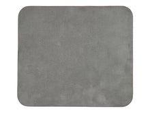 Cargar imagen en el visor de la galería, Contemporary Mouse Pad - Italian Pebble Grain Leather Backed with Dark Grey Microsuede - Stonestreet Leather
