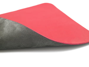 Contemporary Mouse Pad - Italian Pebble Grain Leather Backed with Dark Grey Microsuede - Stonestreet Leather