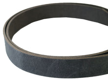 Load image into Gallery viewer, Dark Gray “STONE” Crazy Horse Buffalo Leather Strip, 48”- 60” Length - Stonestreet Leather
