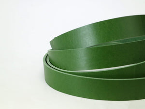 Green Veg Tan Leather Strip, 60" in Length, Premium Vegetable Tanned Leather Strap - Stonestreet Leather