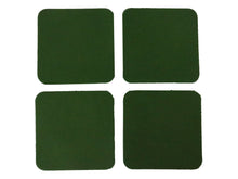 Load image into Gallery viewer, Green Vegetable Tanned Leather Coaster Shapes (Square), 4&quot;x4&quot; - Stonestreet Leather

