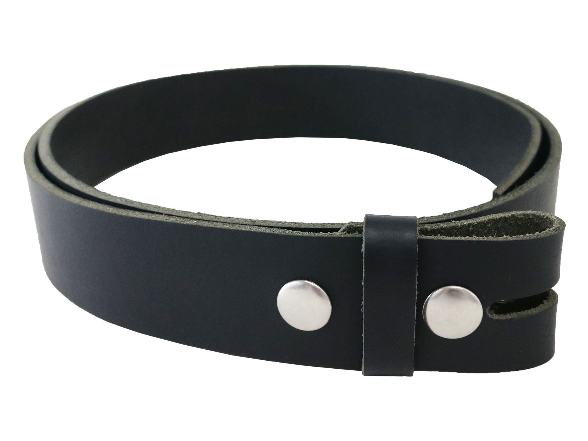 Matte Black West Tan Buffalo Leather Belt Blank With Snaps & Matching –  Stonestreet Leather