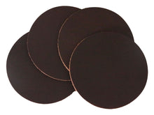 Cargar imagen en el visor de la galería, Matte Brown West Tan Water Buffalo Leather, Round Coaster Shapes, 4&quot;x4&quot; - Stonestreet Leather
