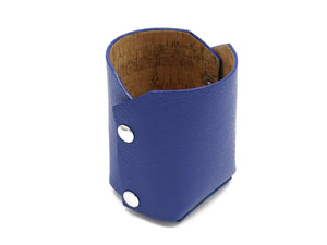 Modern Pencil Cup - Italian Pebble Grain Leather Lined with Cork - Stonestreet Leather