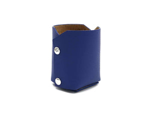 Modern Pencil Cup - Italian Pebble Grain Leather Lined with Cork - Stonestreet Leather