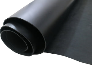 Oxford Xcel Black Leather Cowhide Strip, 4/5oz Thick, 60"-65” length, Chrome Tanned - Stonestreet Leather