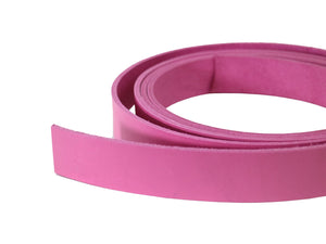 Pink Veg Tan Leather Strip, 60" in Length, Premium Vegetable Tanned Leather Strap - Stonestreet Leather
