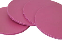 Cargar imagen en el visor de la galería, Pink Vegetable Tanned Leather Coaster Shapes (Round), 4&quot;x4&quot; - Stonestreet Leather

