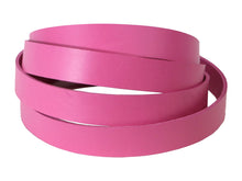 Cargar imagen en el visor de la galería, Pink Vegetable Tanned Leather Strip, 72” in Length, Premium Grade Leather - Stonestreet Leather
