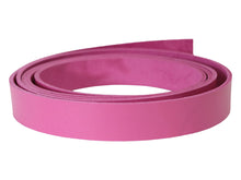 Cargar imagen en el visor de la galería, Pink Vegetable Tanned Leather Strip, 72” in Length, Premium Grade Leather - Stonestreet Leather
