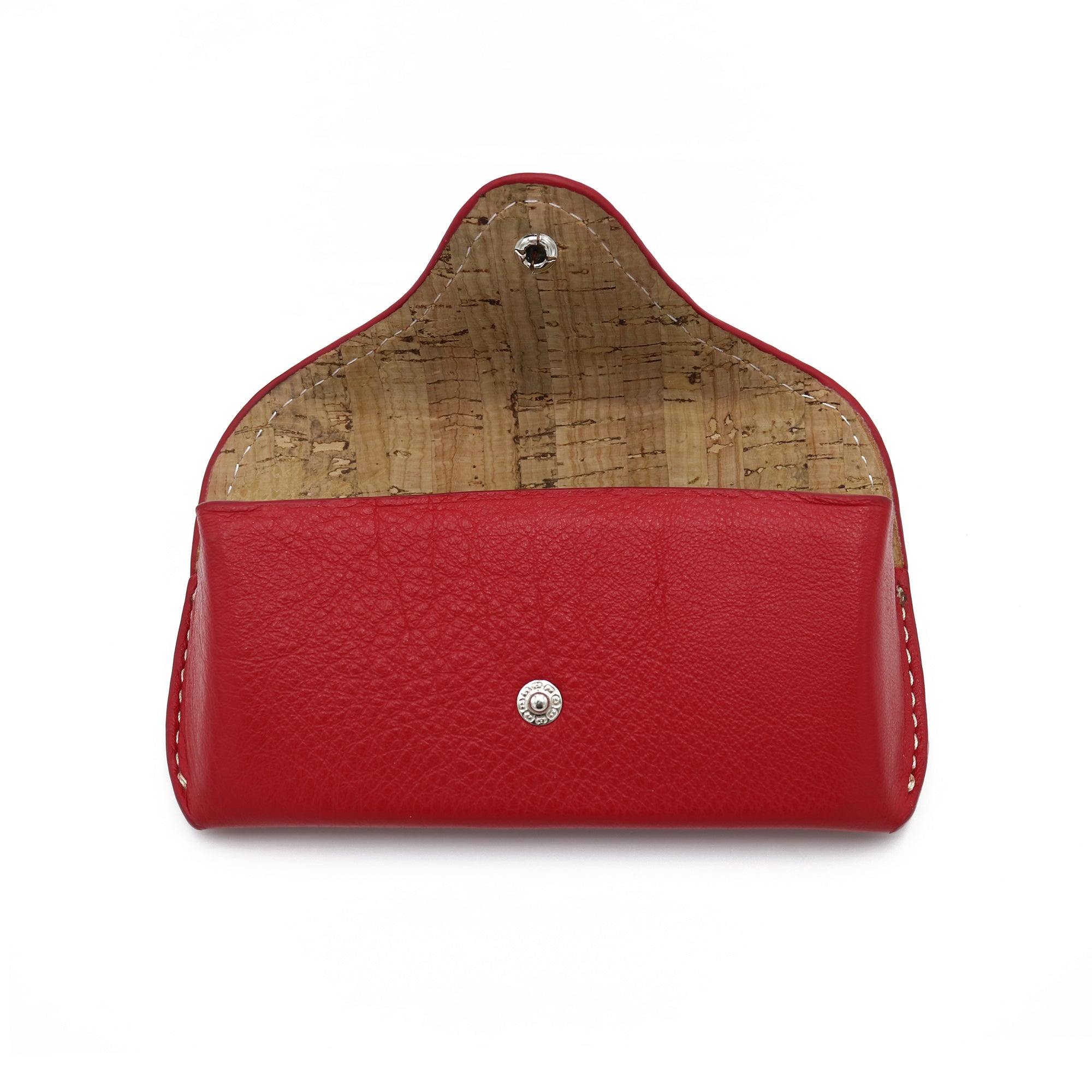 Sunglass Case - Italian Pebble Grain Leather Lined with Cork - Stonestreet Leather