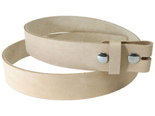 Cargar imagen en el visor de la galería, Vegetable Tanned Leather Belt Blank W/ Snaps and Matching Keeper | 60&quot;-70&quot; Length - Stonestreet Leather
