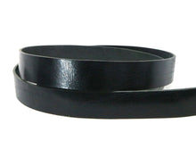 Load image into Gallery viewer, Vintage Glazed Black Buffalo Leather Strip, 48”- 60” Length, Black - Stonestreet Leather
