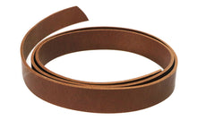 Cargar imagen en el visor de la galería, West Tan Buffalo Leather Strip, 48”- 60” in Length, Matte Peanut - Stonestreet Leather
