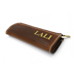Zippered Pen and Pencil Case - Oxford Xcel Leather - Stonestreet Leather